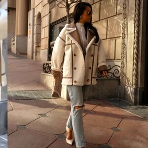 Reversible teddy coat nwot